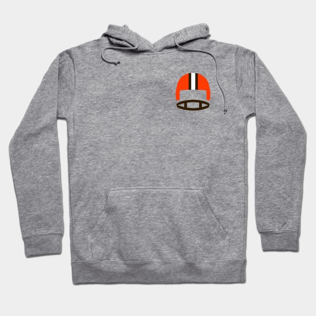 Retro Cleveland Football Helmet Hoodie by twothree